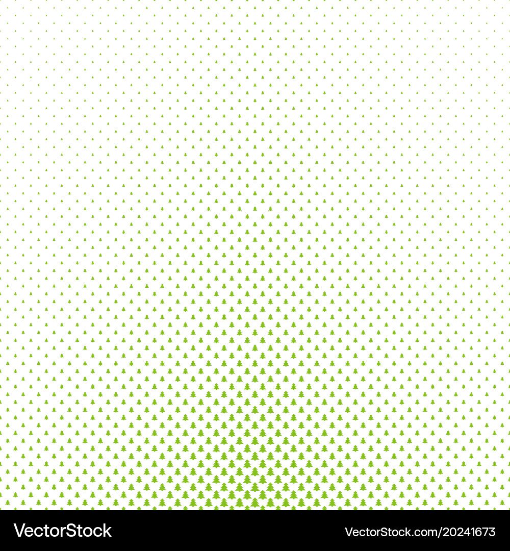 Simple geometrical pine tree forest pattern vector image