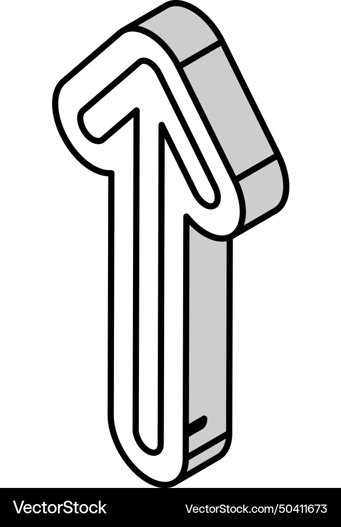 Up arrow sending data isometric icon Up arrow sending data isometric icon Vector Image