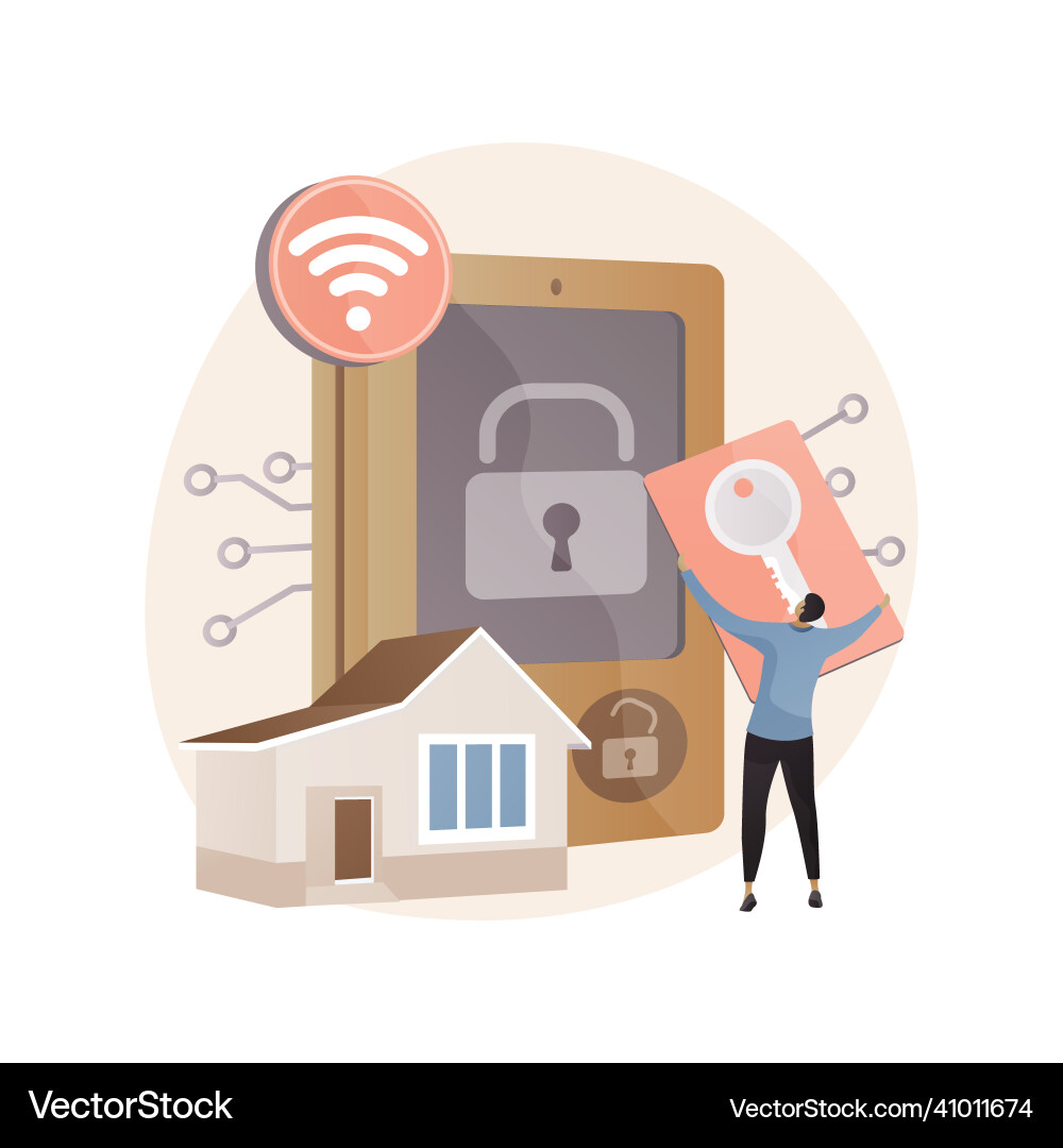 Access control system abstract concept Access control system abstract concept vector image