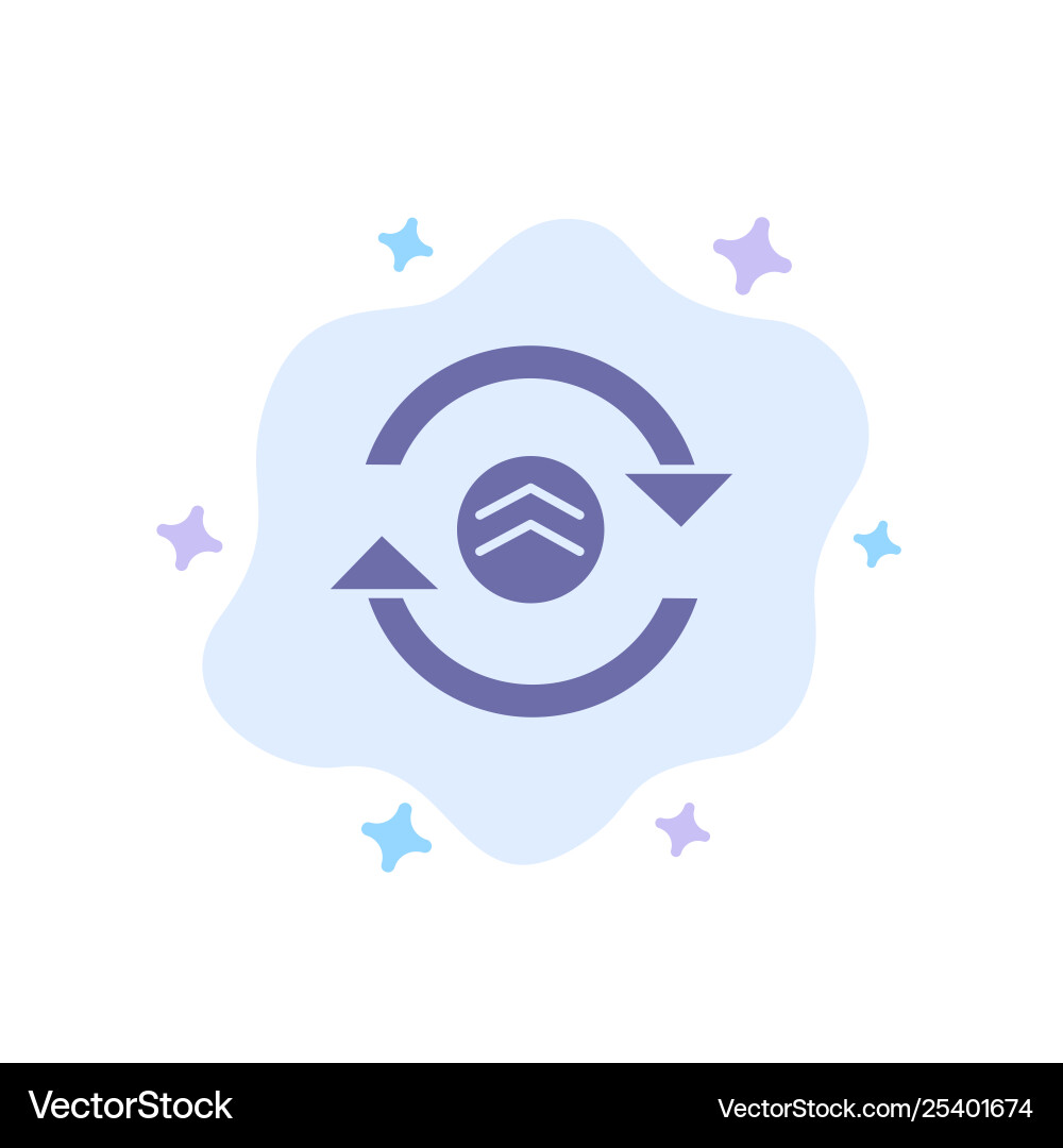 Arrow refresh reload computing blue icon Arrow refresh reload computing blue icon vector image