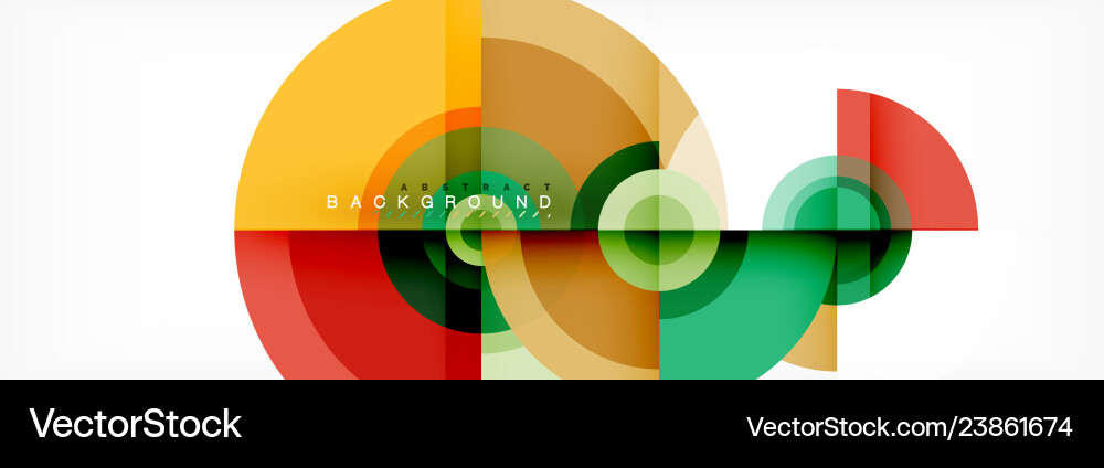 Circle abstract background with triangular shapes Circle abstract background with triangular shapes vector image