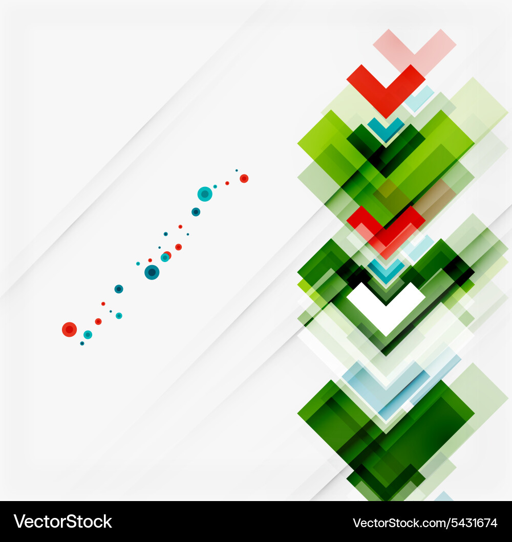 Clean colorful unusual geometric pattern design vector image