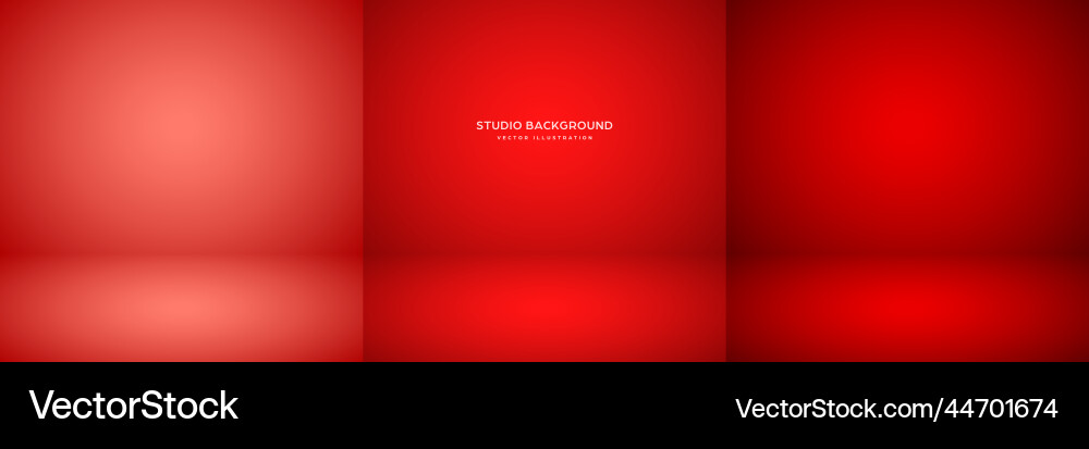 Empty red studio abstract backgrounds Empty red studio abstract backgrounds vector image