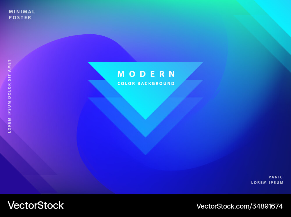Gradient background modern with colorful style Vector Image