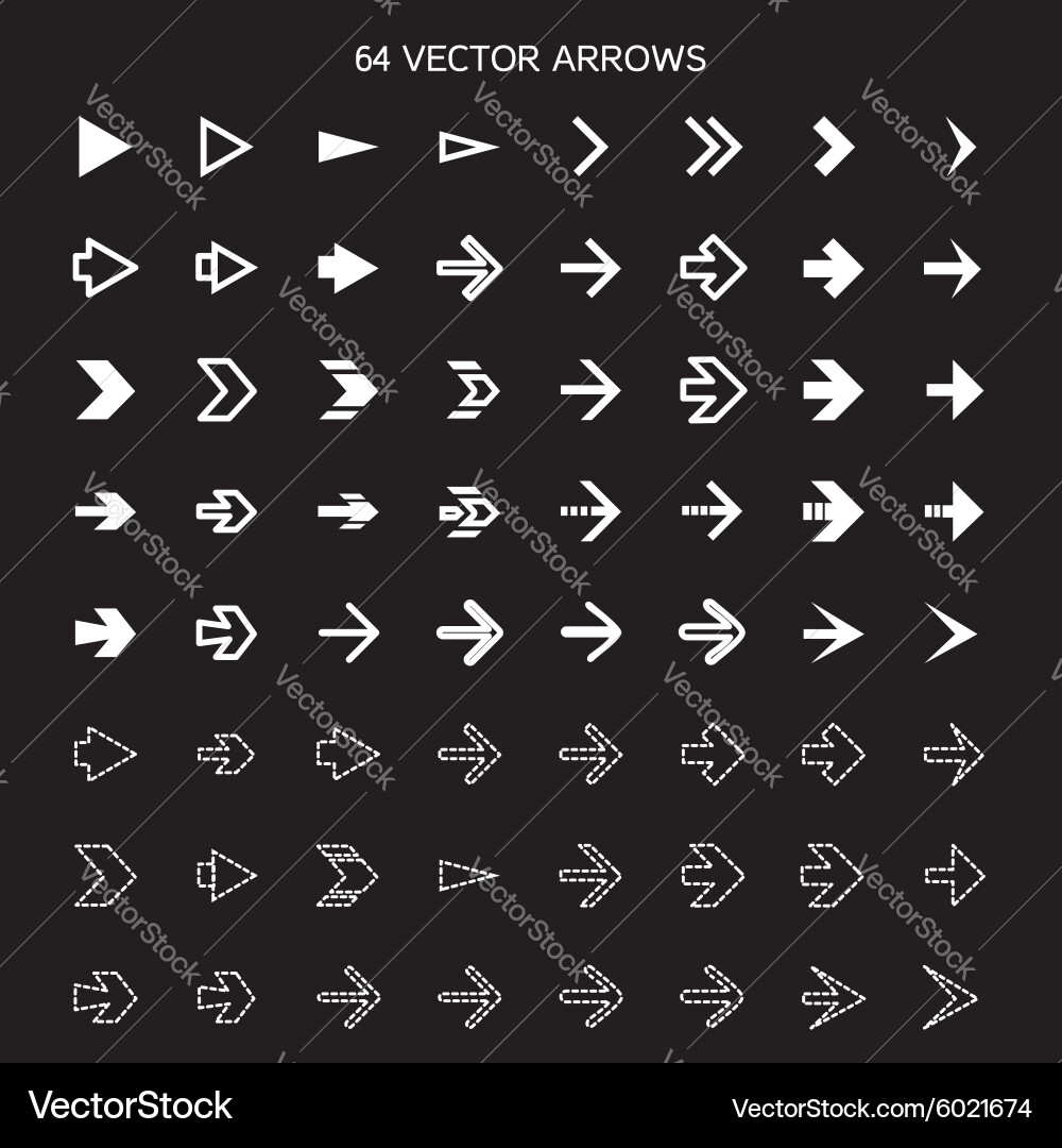 Isolated arrows set undo and previous buttons vector image