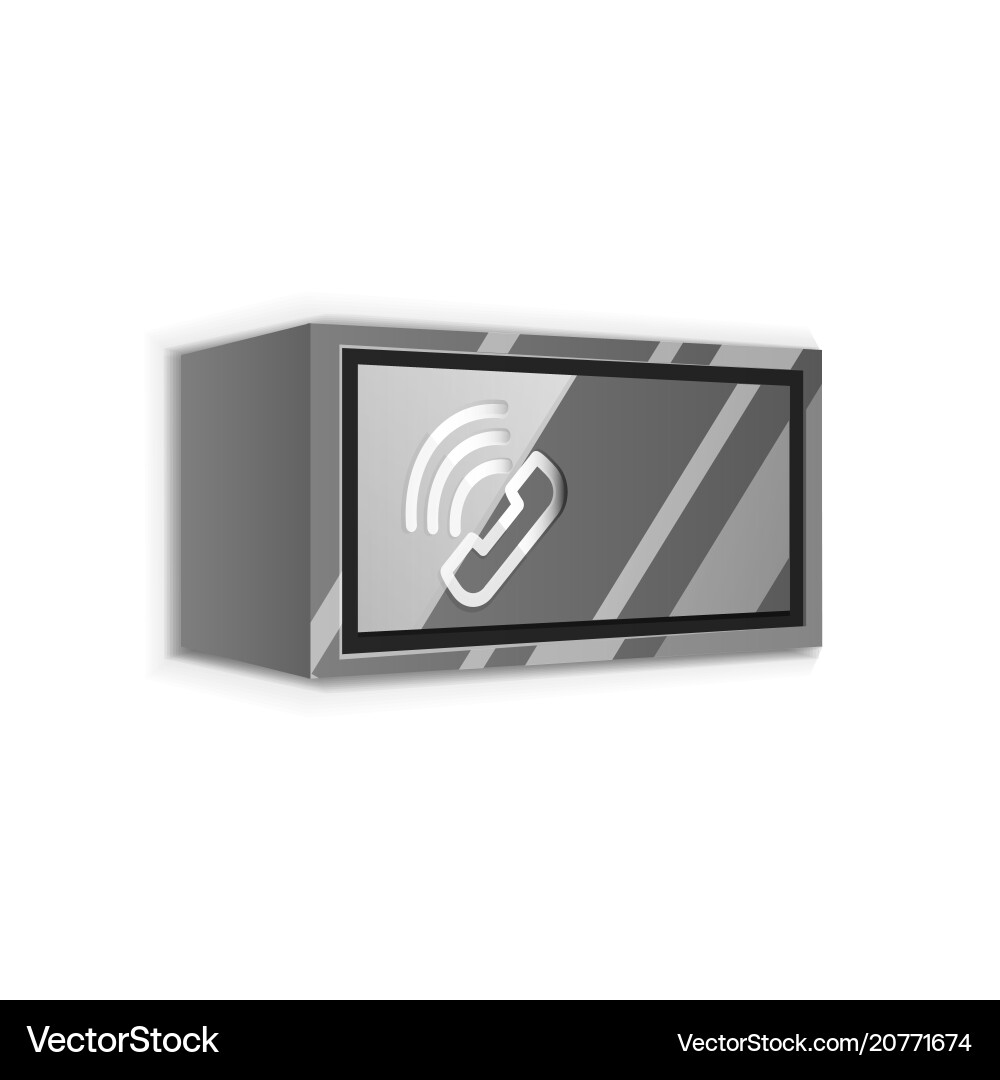 Phone support web button vector image