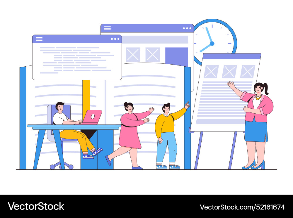 Programming or digital technology concept Vector Image