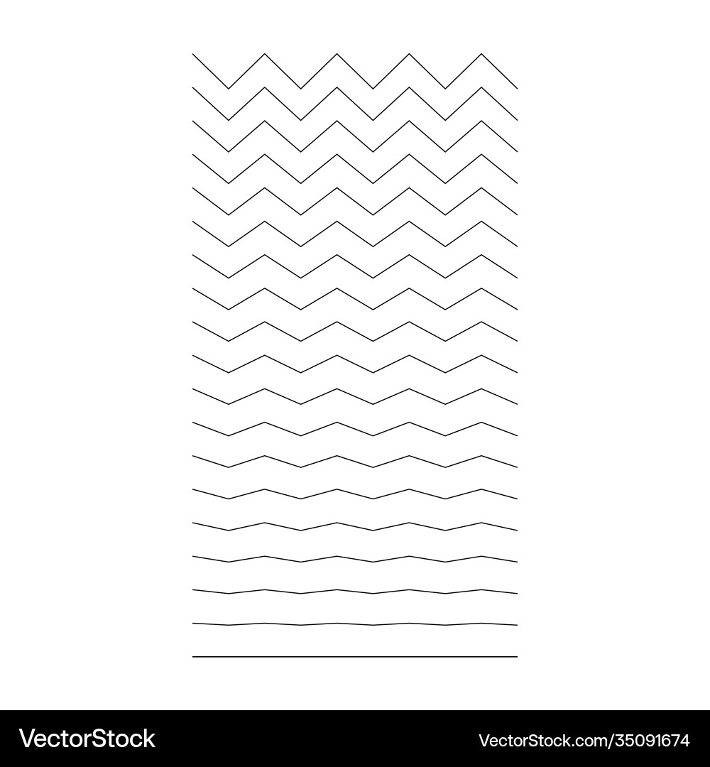 Set wavy curvy zigzag horizontal lines simple Set wavy curvy zigzag horizontal lines simple Vector Image