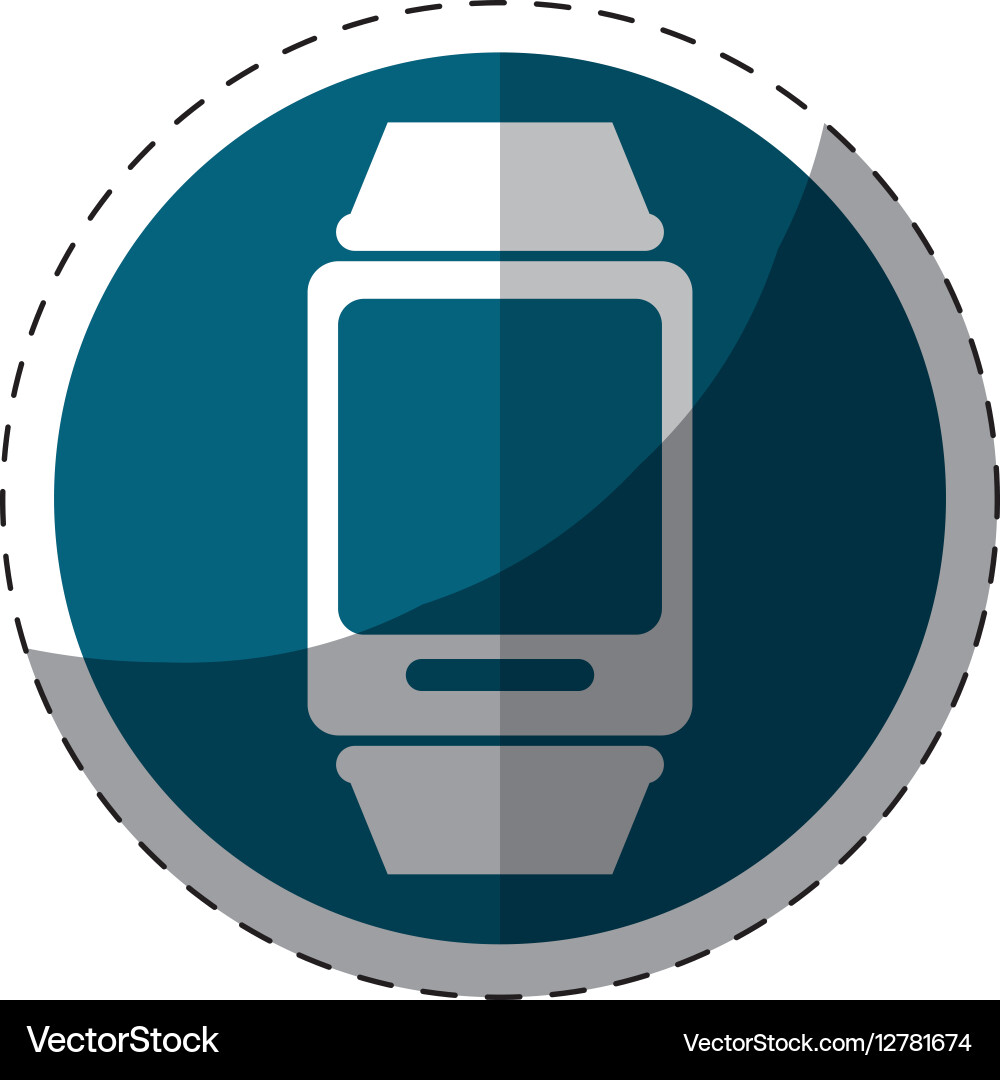 Smartwatch button thumbnail icon image vector image
