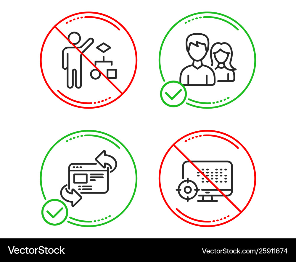 Teamwork-Algorithmus und aktualisieren Website-Icons-Set Teamwork-Algorithmus und aktualisieren Website-Icons-Set vektorbild