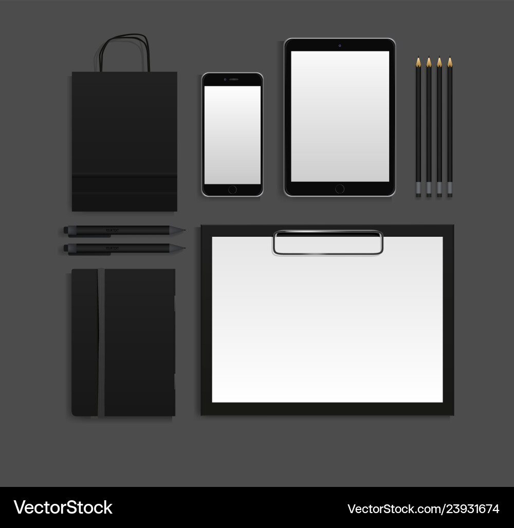 Template mockup documentation for business Template mockup documentation for business vector image