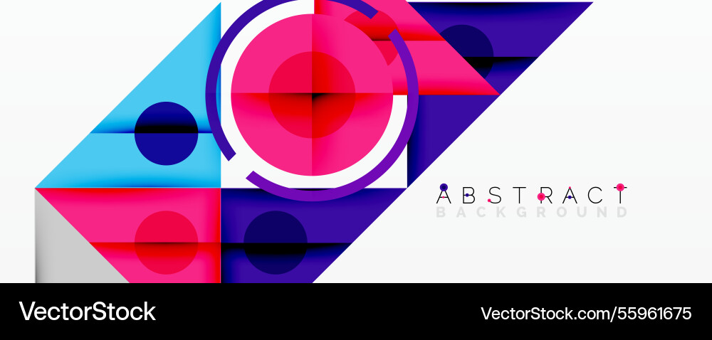 Abstract geometric composition with overlapping Abstract geometric composition with overlapping vector image