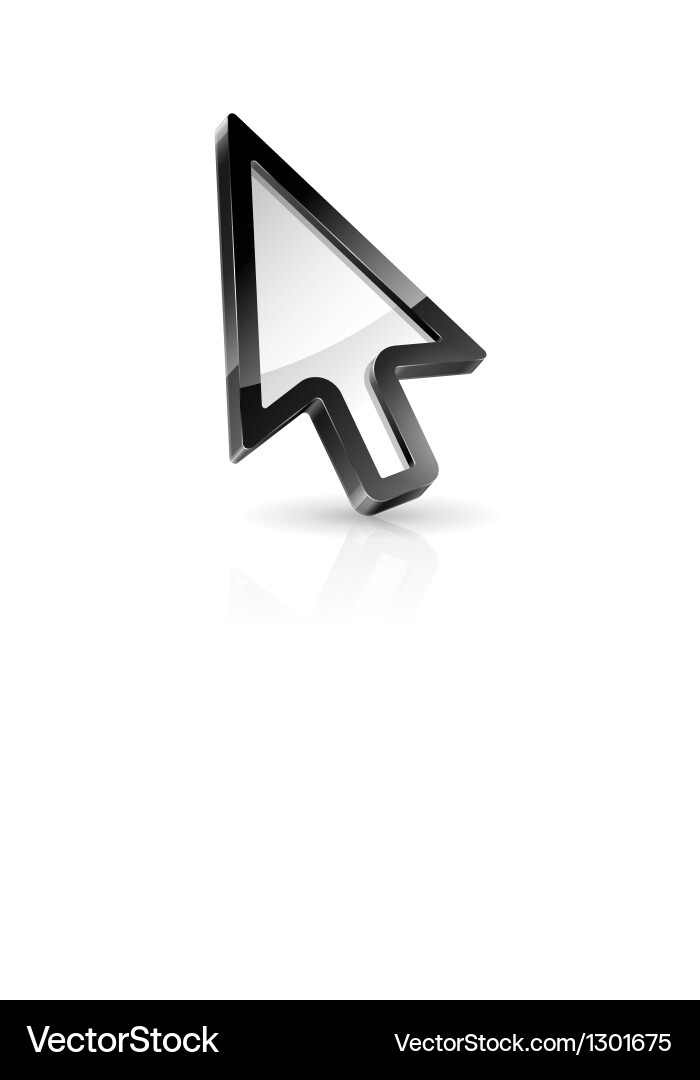 Arrow pointer vector image
