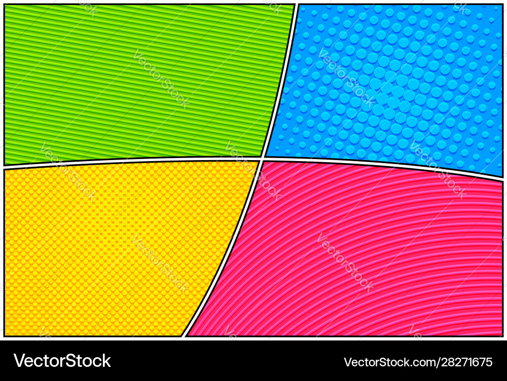 Colorful comic composition Royalty Free Vector Image