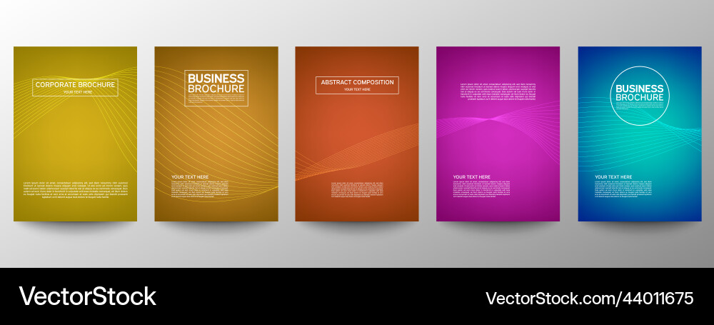 Cover geometric minimal set abstract line pattern Cover geometric minimal set abstract line pattern vector image