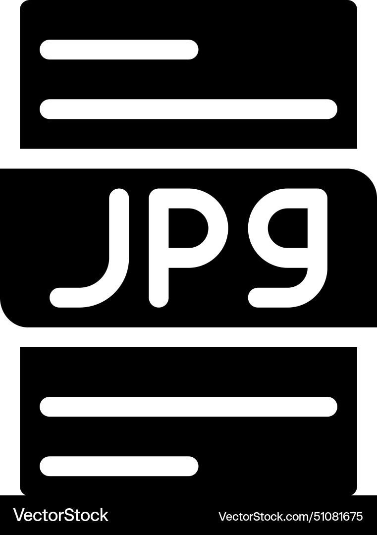 File type format jpg icons document extension Vector Image