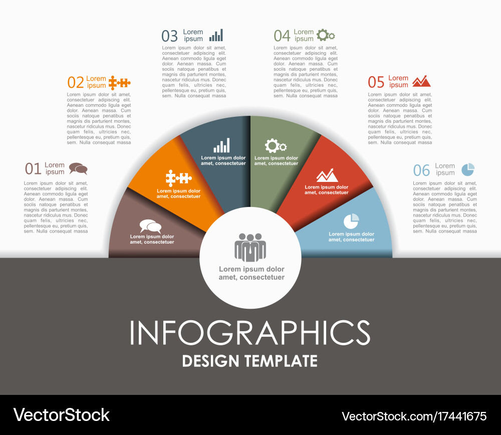 Infographic template can be used for workflow vector image