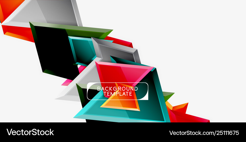 Minimal geometrical triangles with 3d effect Minimal geometrical triangles with 3d effect vector image