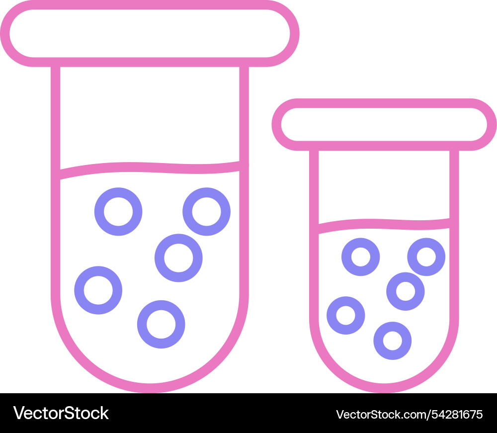 Physics line two colour icon Vector Image