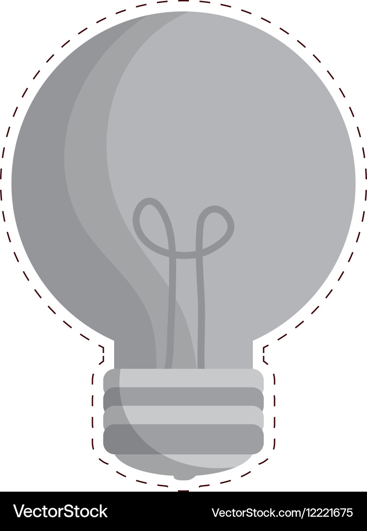 Regular lightbulb icon image Vector Image