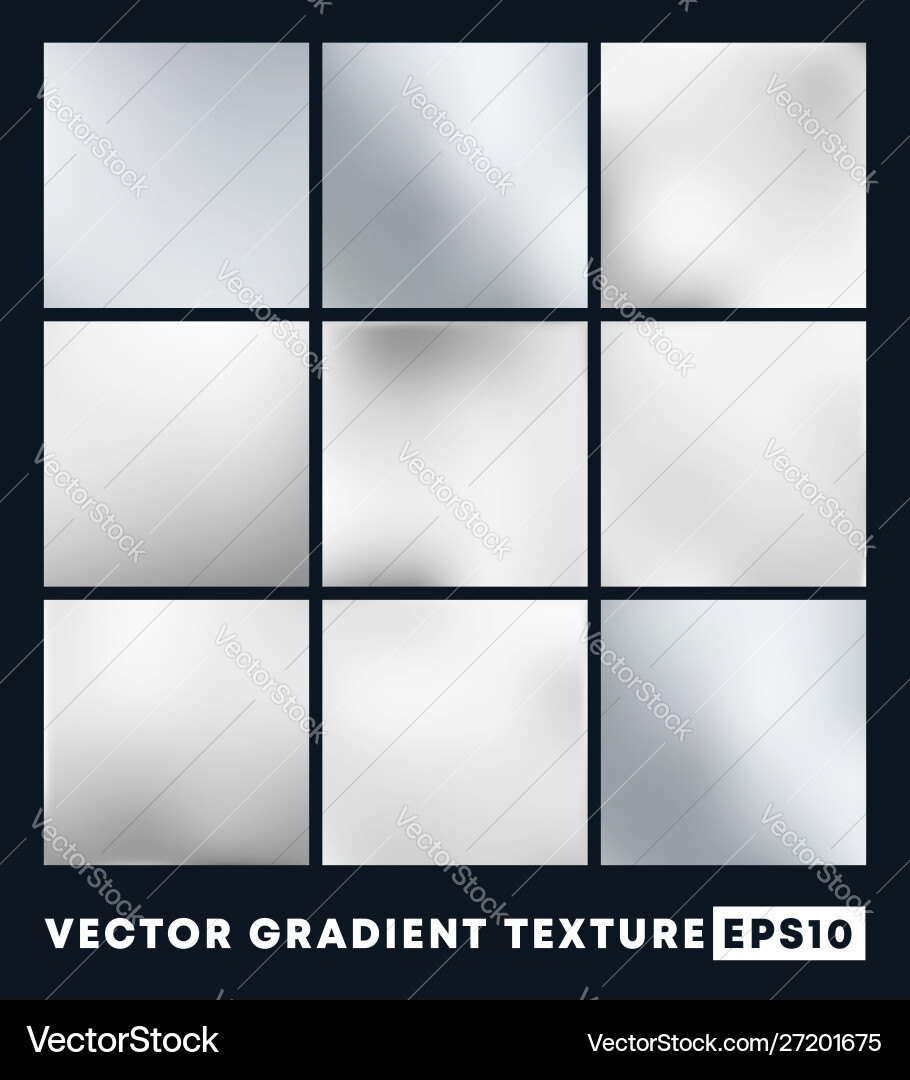 Silver Gradient Texture Pattern Vector Image