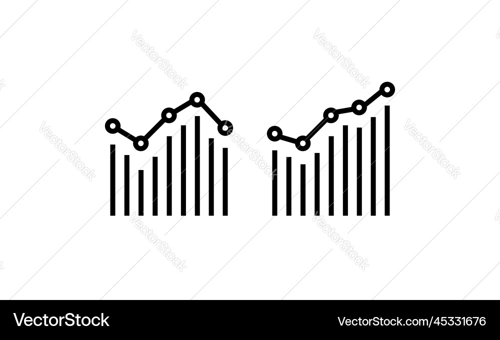 Analysis icon result report document financial Analysis icon result report document financial vector image