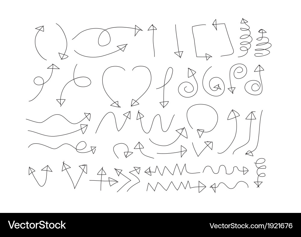 Arrow icons for web vector image