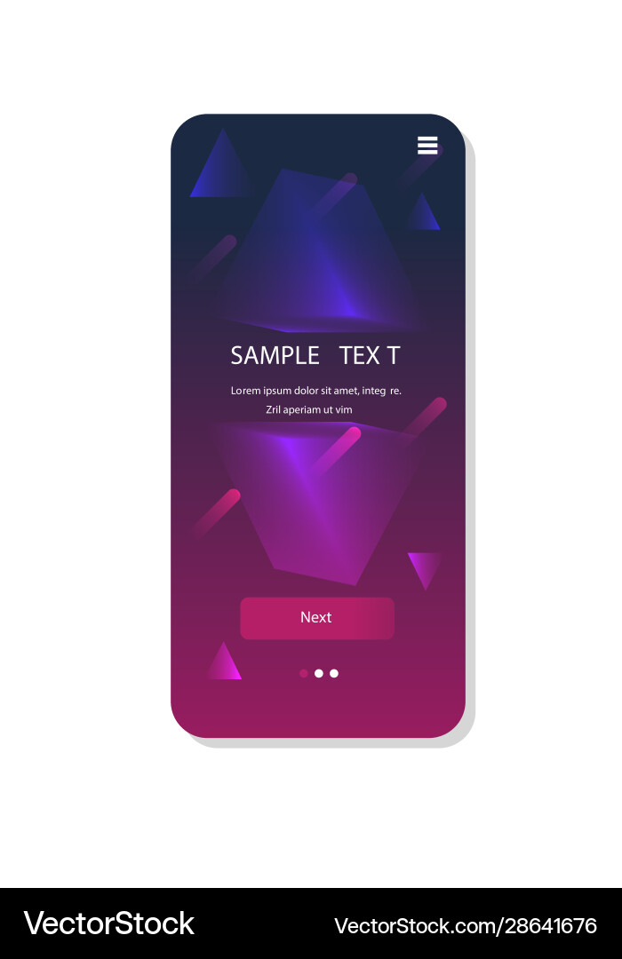 Dynamical neon forms abstract background gradient vector image