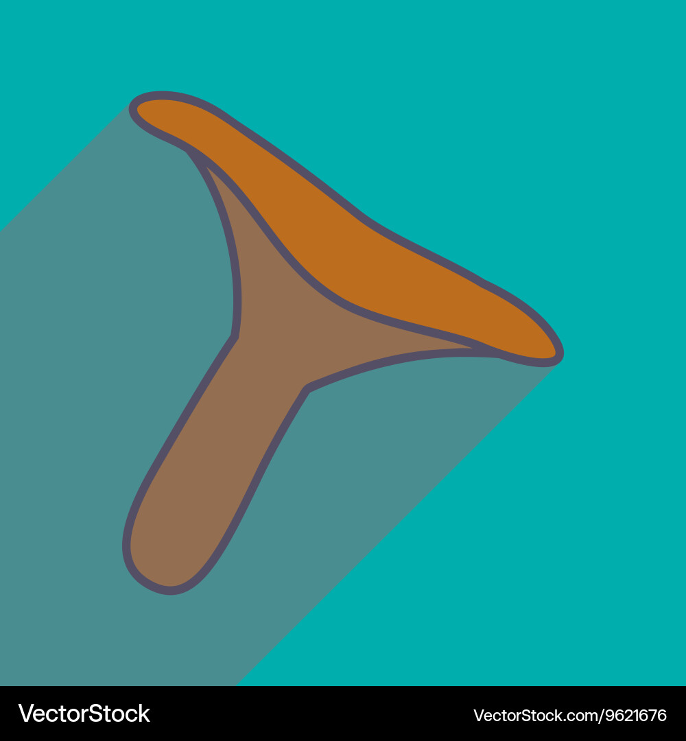 Flat with shadow icon and mobile application Vector Image