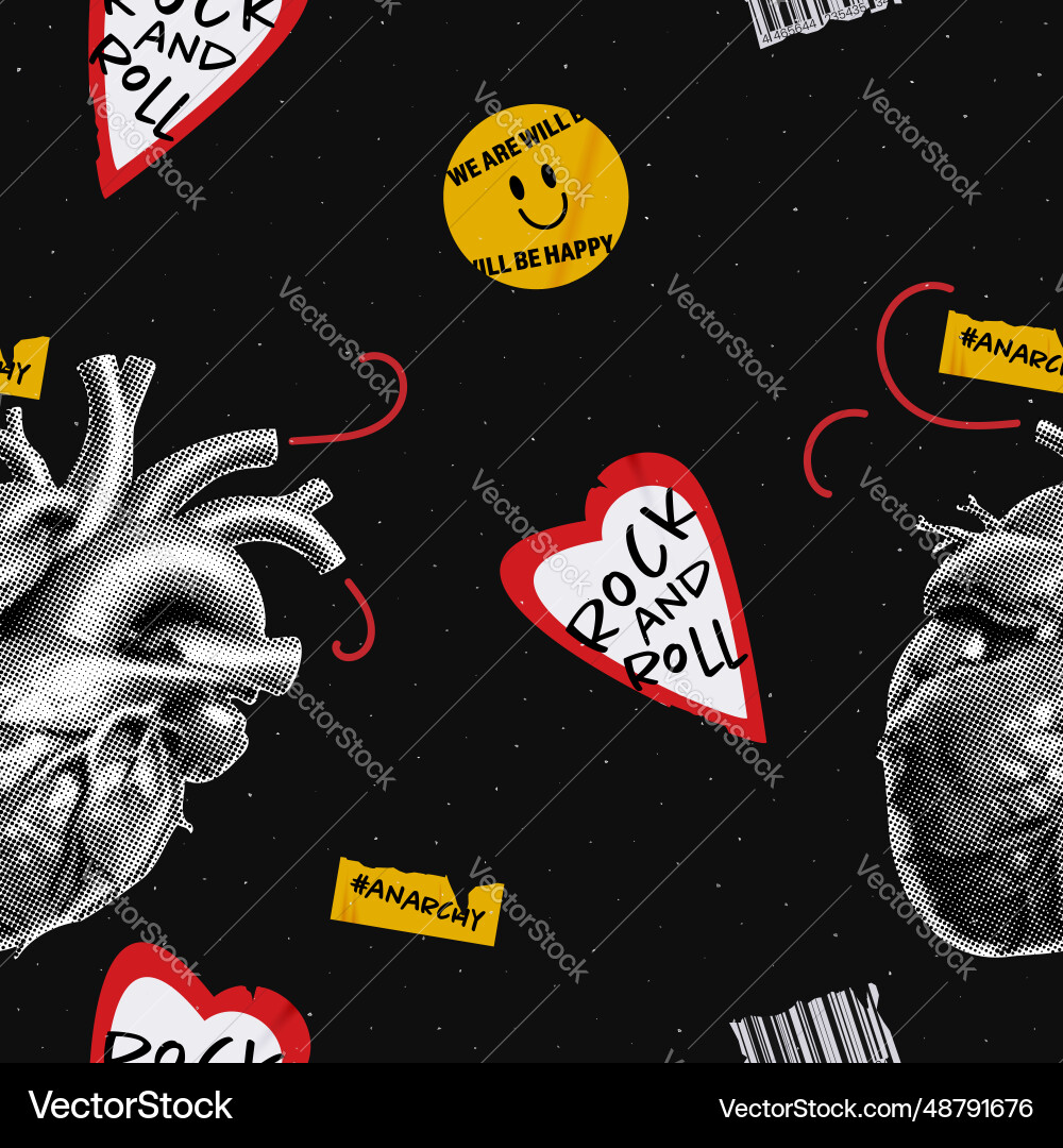 Grunge seamless pattern with a noisy background Vector Image