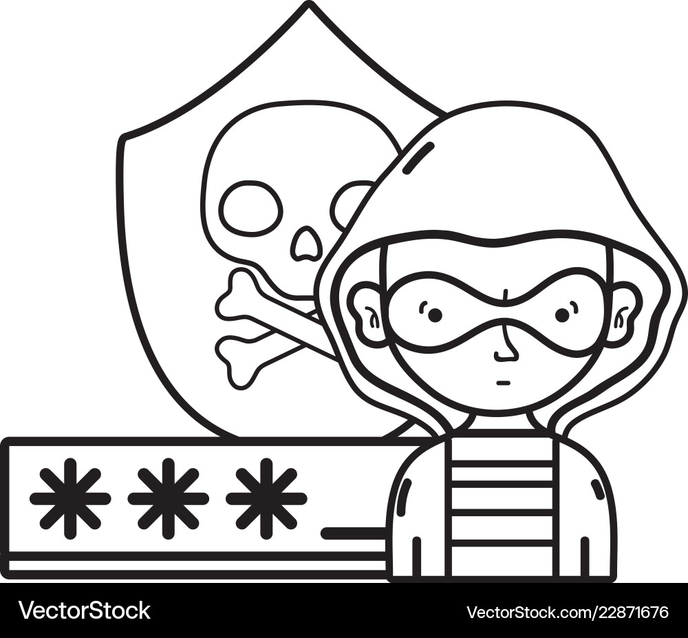 Isolated security system design Vector Image