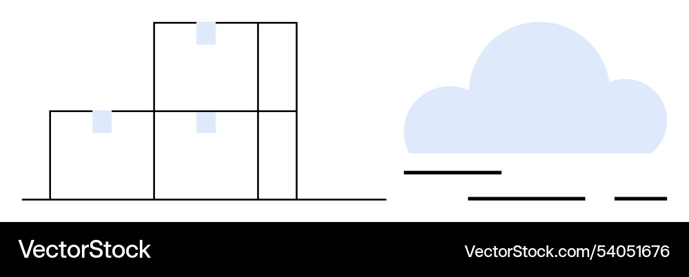Minimalist of cubic structures Minimalist of cubic structures vector image