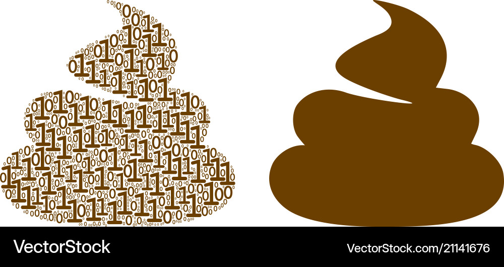 Shit mosaic of binary digits Shit mosaic of binary digits Vector Image