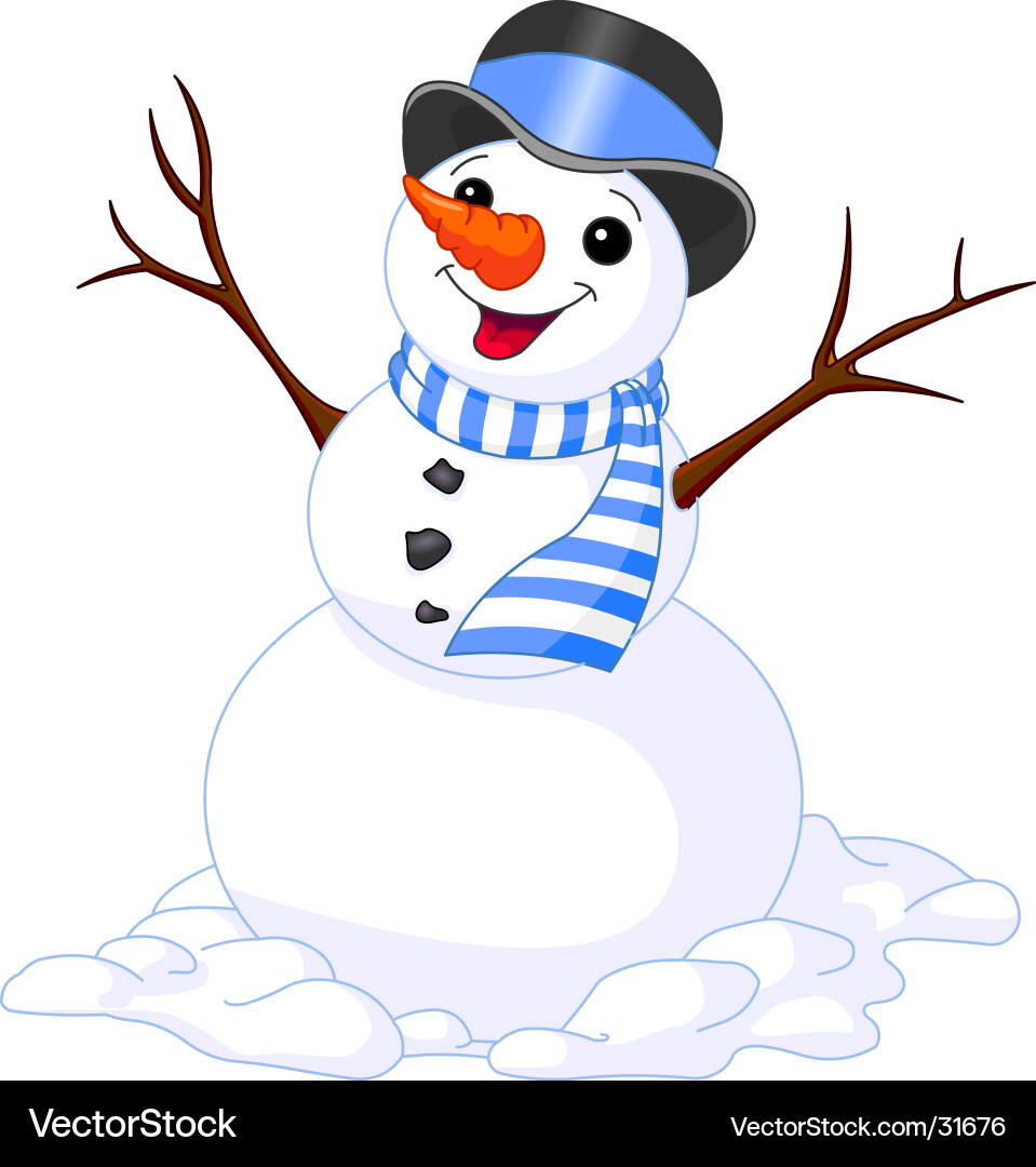 Snowman Royalty Free Vector Image - VectorStock