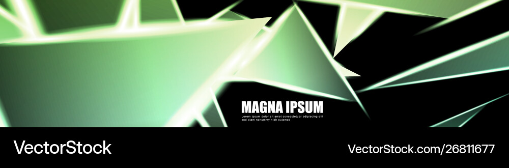 Background a luminous triangle shape design Vector Image