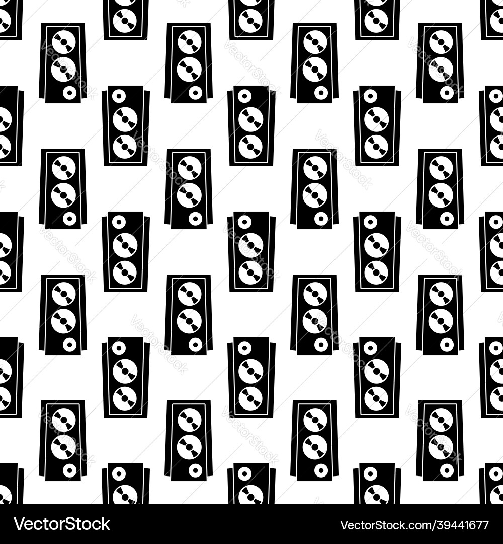 Concert speaker pattern seamless Vector Image