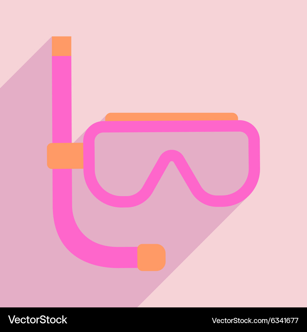 Flat with shadow icon and mobile application vector image