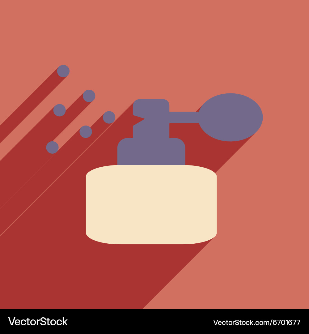 Flat with shadow icon and mobile application Vector Image