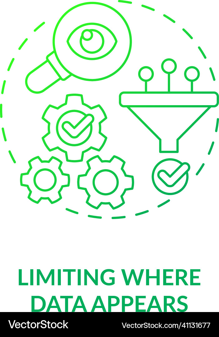Limiting where data appears green gradient Limiting where data appears green gradient vector image