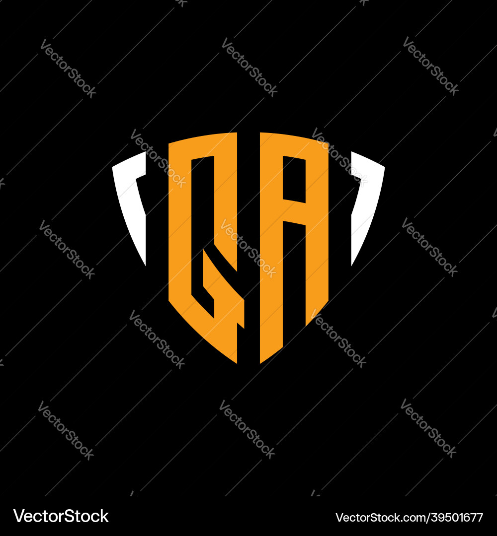 Qa logo monogram design template Qa logo monogram design template Vector Image