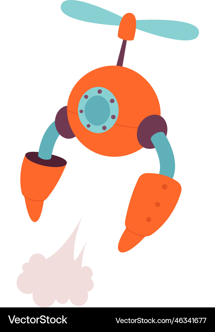Robot automated cyborg artificial intelligence vector image
