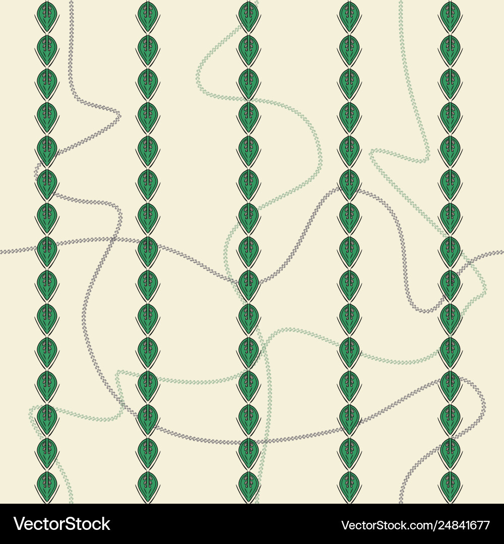 Seamless pattern with continuous curved chains Seamless pattern with continuous curved chains vector image