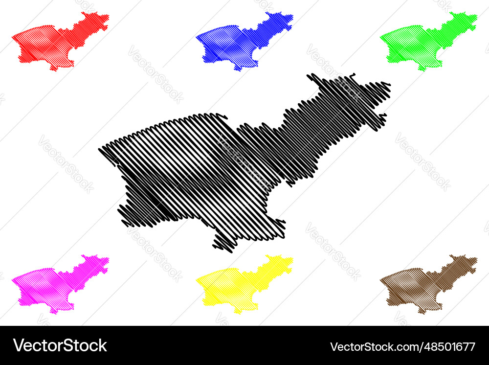 South ribble non-metropolitan district borough South ribble non-metropolitan district borough vector image