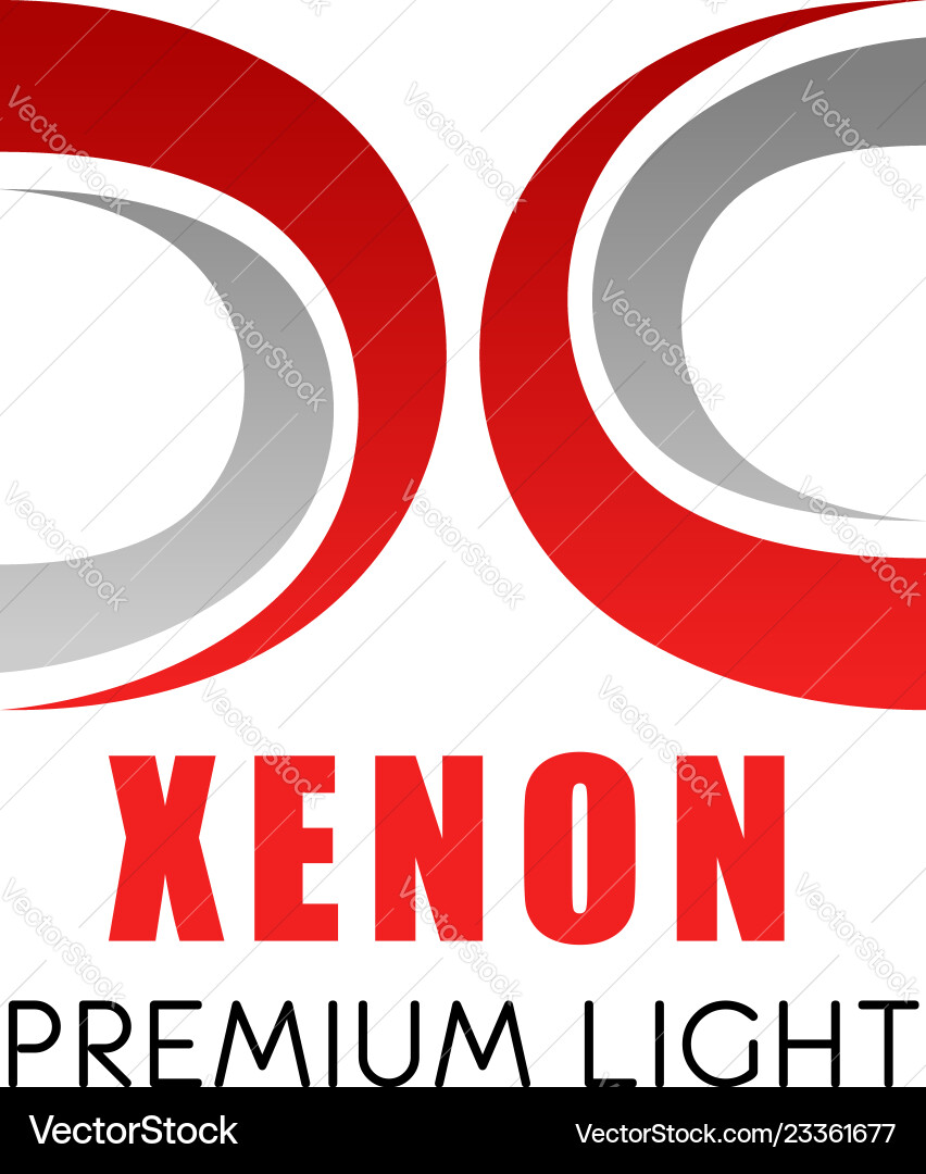 Xenon Lichtsymbol mit moderner Schriftart x Brief Xenon Lichtsymbol mit moderner Schriftart x Brief vektorbild