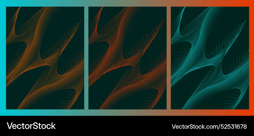 Abstract background designs with multiple colors vector image