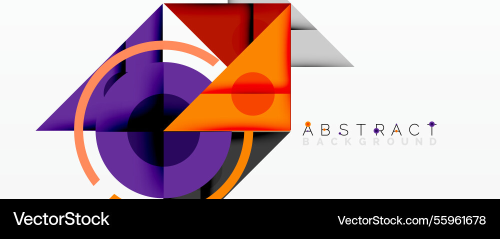 Abstract geometric composition with intersecting Abstract geometric composition with intersecting vector image