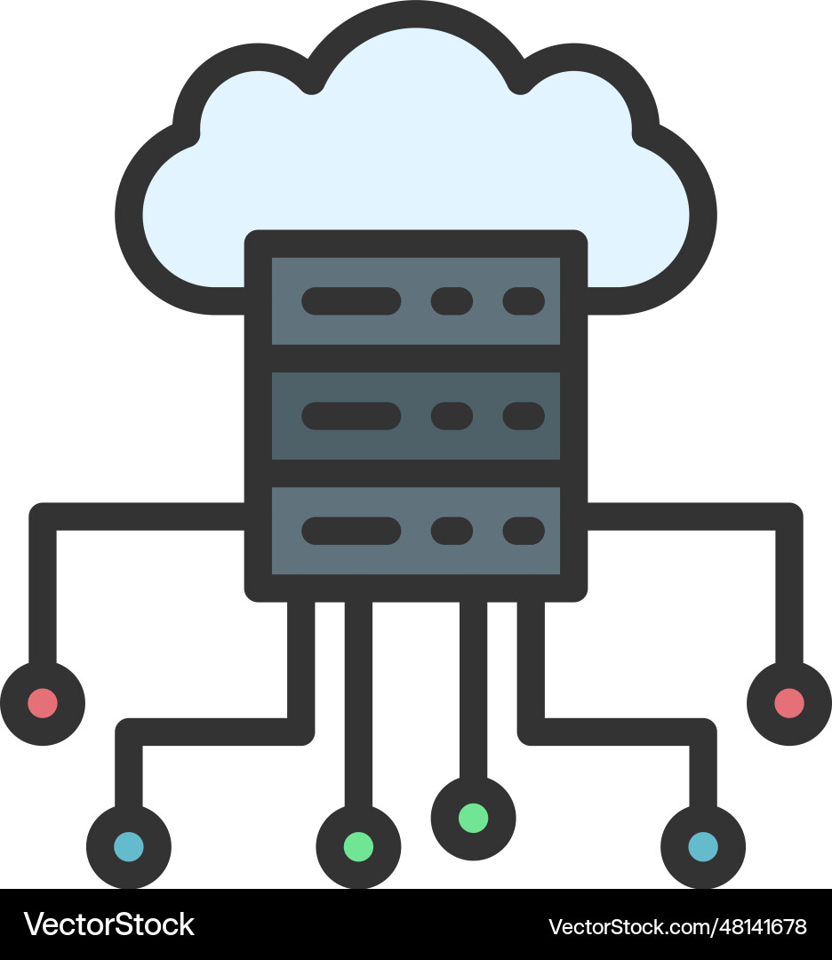 Cloud computing icon image vector image