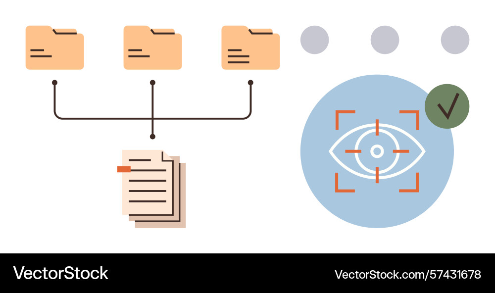Data organization and file management Data organization and file management vector image