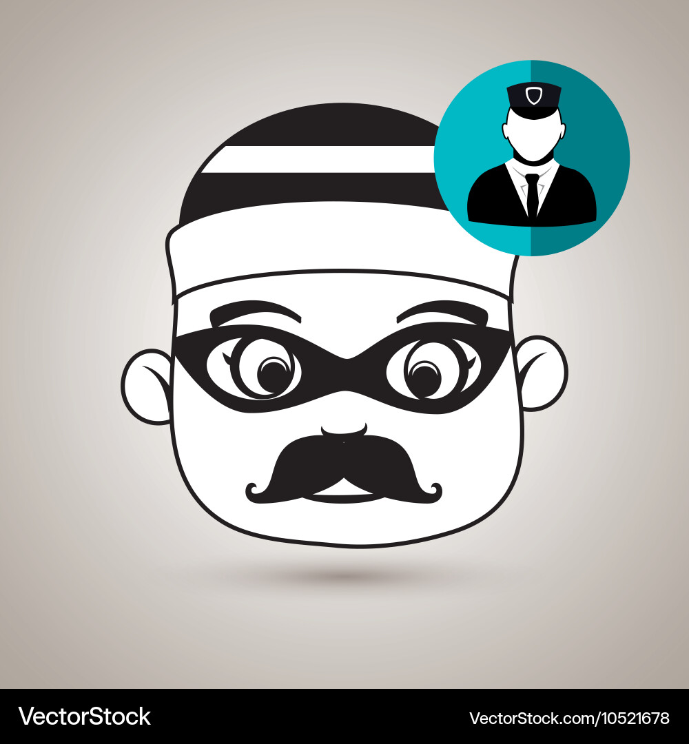Hacker security vigilant Vector Image