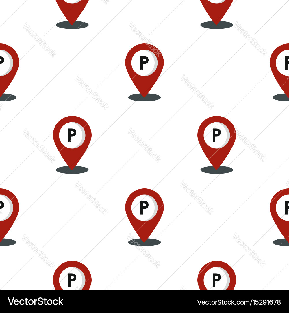 Map pointer pattern flat vector image
